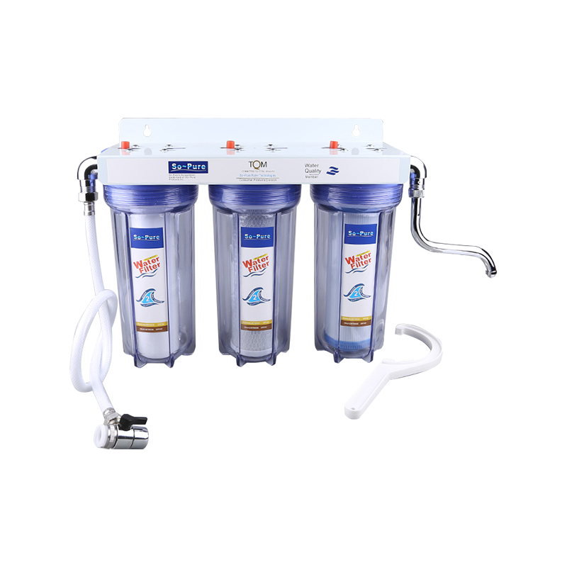 RH-JH3 Triple Stages Filtru de apă cu sticlă pentru animale de companie cu furtun și sput.